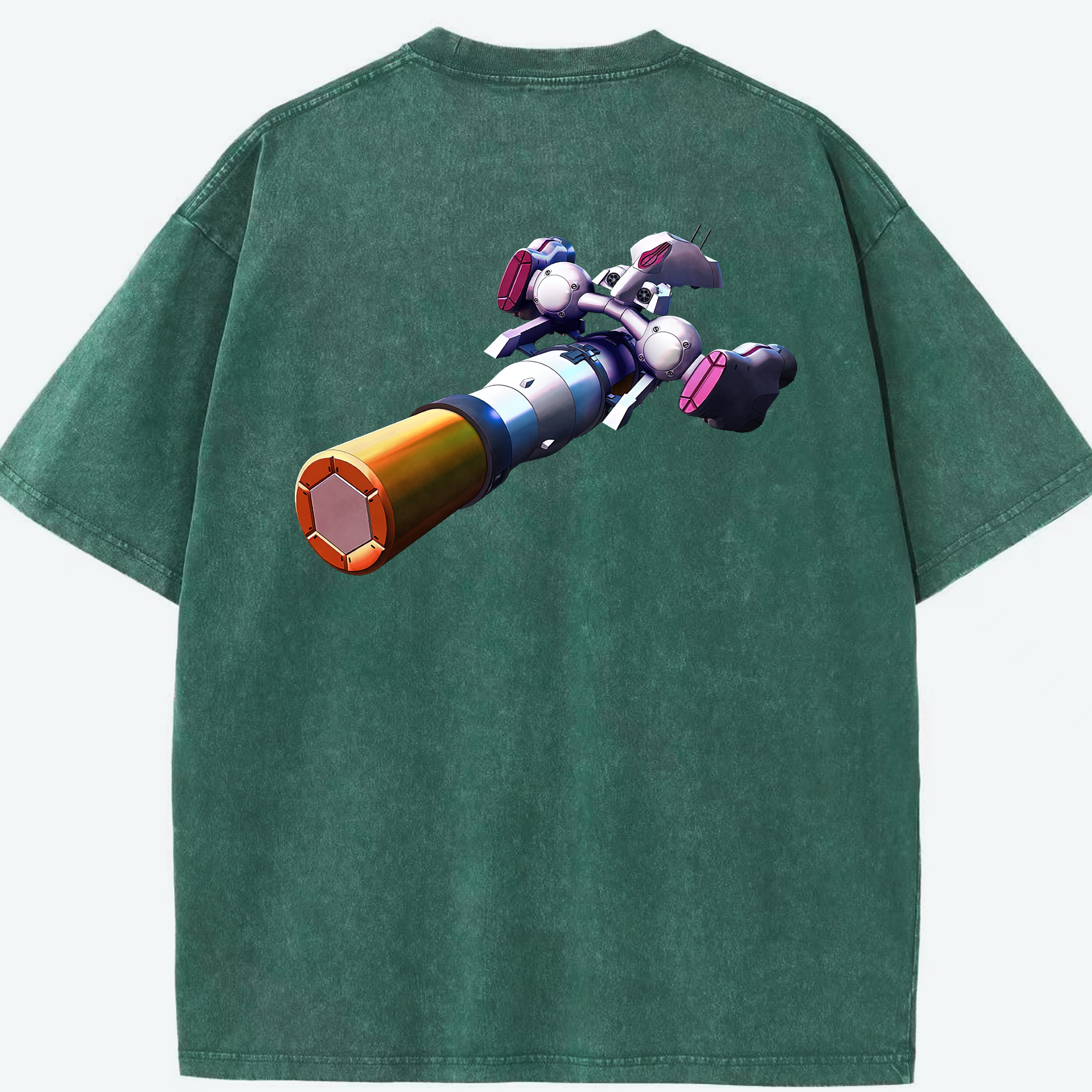 （画像用） 機動戦士ガンダム Mobile Suit Gundam 綿100% ヴィンテージ風 半袖Tシャツ（背面プリント）